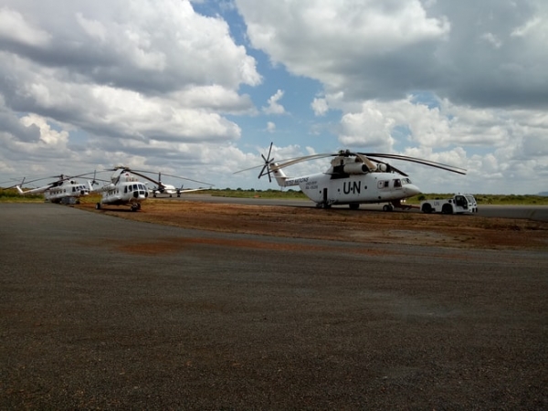 United Nations equipment in South Sudan