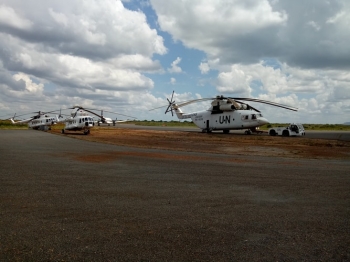 United Nations equipment in South Sudan