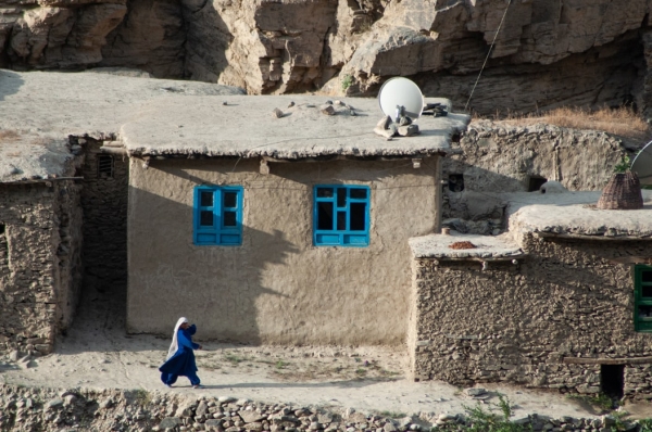  An Afghan woman in the village of Badakhshan 
