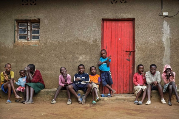 Children of genocide survivors and perpetrators in a reconciliation village in Rwanda