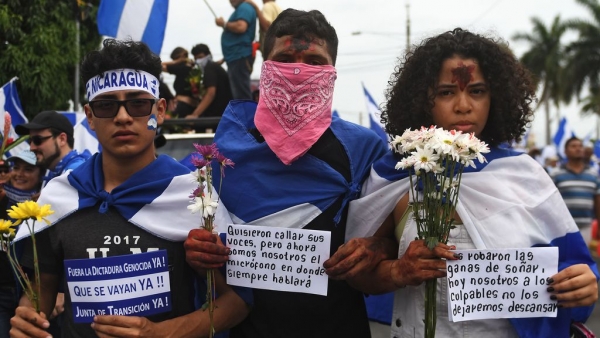 Proteste contro il Governo Nicaraguense.