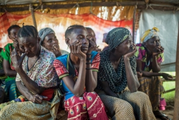 Internally displaced women in the Tanganyika province, DRC