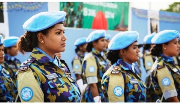 Female unit of police officers sent to Haiti after the 2010 earthquake as UN Peacekeepers  