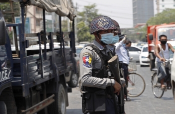 Armed personnel in Myanmar