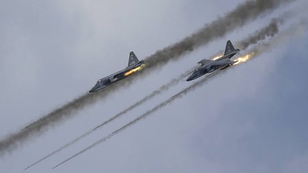Russian jetfighters attack targets in Syria