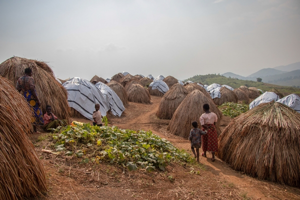 Altri campi simili a questo sono stati allestiti nella RDC per ospitare civili sfollati interni