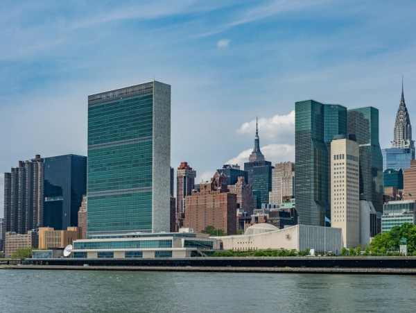Una veduta della Sede dell’ONU a New York