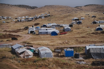 Un campo di profughi