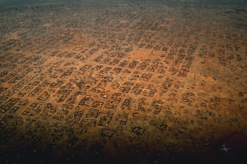 Human settlements near Nuba mountains, Sudan