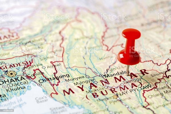 Myanmar map 