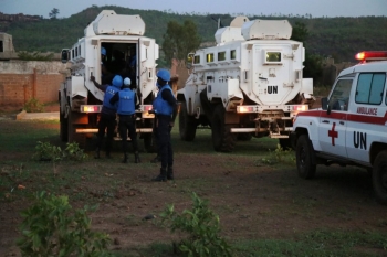Malian forces were backed on the scene by French and UN Missions in Mali