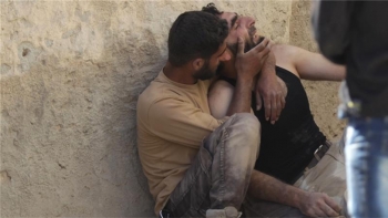 Due delle tante vittime civili della guerra civile in Syria