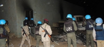 Peacekeepers della missione UNAMID inviati nella città di Kutum per controllare lo stato di sicurezza