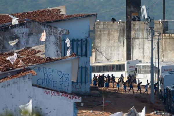 Prigionieri in rivolta nel complesso penitenziario Anisio Jobim nello stato di Amazonas