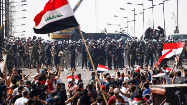Protesters and police face off after months of protests across Iraq